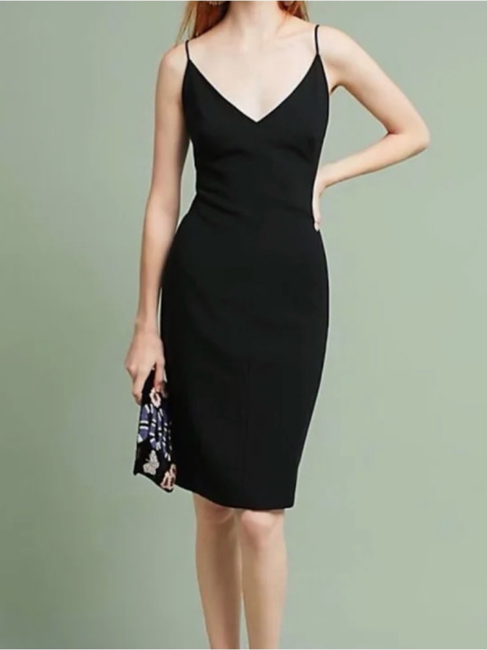 NWT Black Halo Lilanne Black Backless Dress Size 10